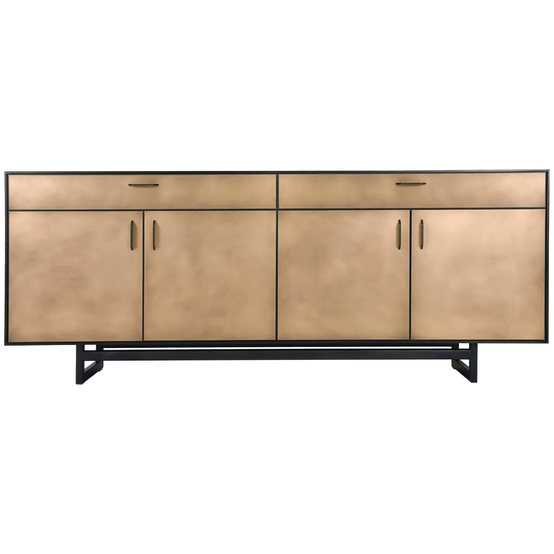 Gotham Credenza, Customizable Wood, Metal and Resin