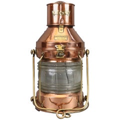 Copper Ship's Anchor Lantern