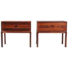 Pair of Rosewood Nightstands by Kai Kristiansen