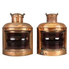 Two Copper Port Lanterns