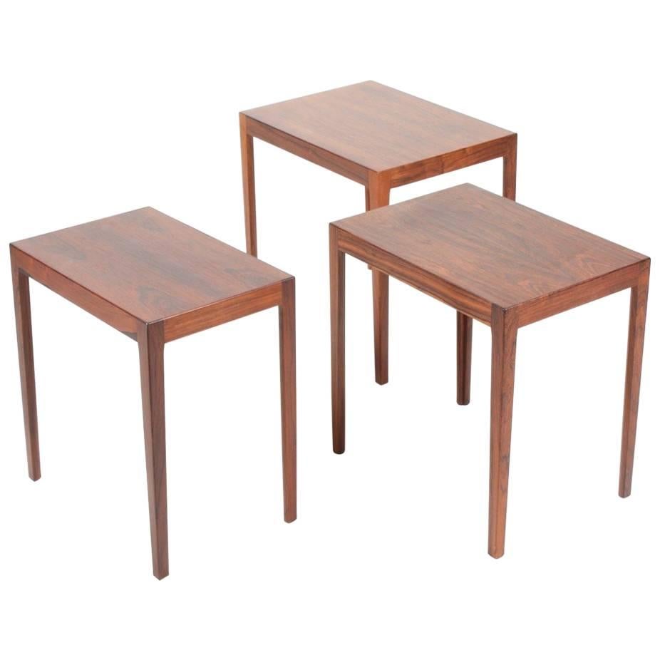 Stacking Tables in Rosewood