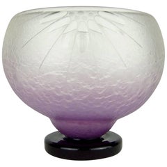 Grand vase en verre art déco français Charles Schneider
