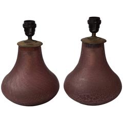 Pair of Murano Glass Table Lamps 1