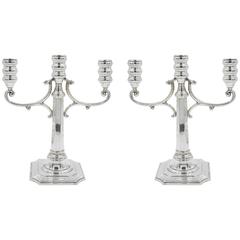 Pair of Three-Branch Candelabras