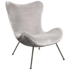 Over-upholstered Lounge Chair, Italy, 1950s 6