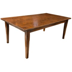 Antique French Chestnut Farm Table