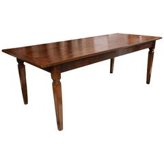 Antique French Chestnut Farm Table
