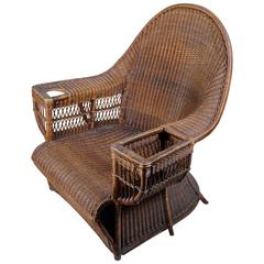 Wicker Armchair by Dryad Harry Peach