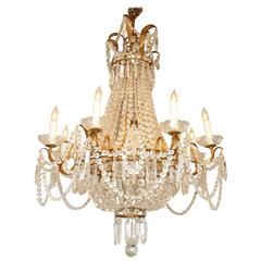Empire Form Eight-Light Chandelier 12