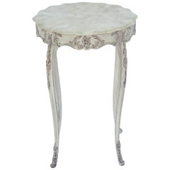 Table d'appoint française Louis XV peinte