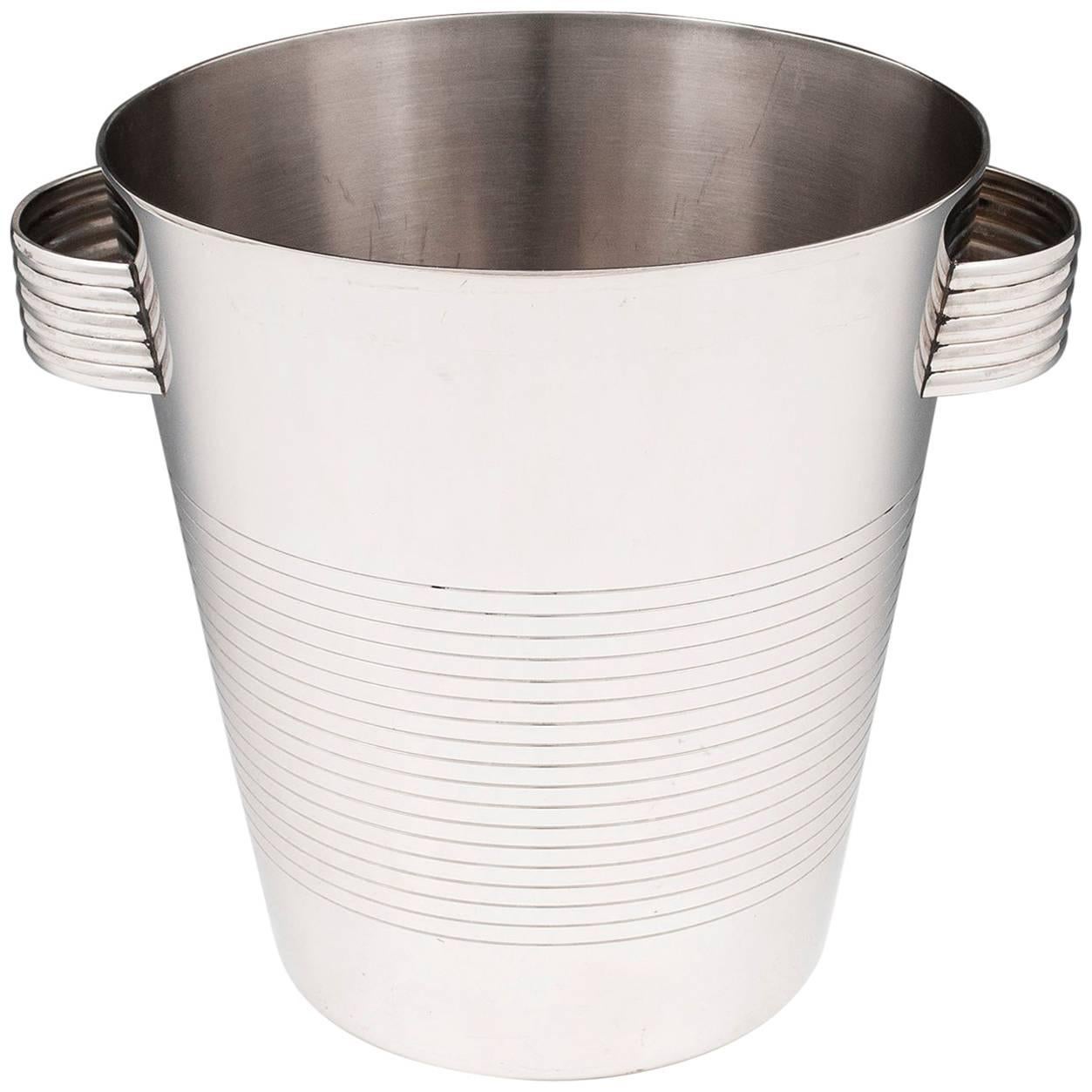 Vintage Stainless Steel French Champagne Bucket