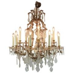 Exquisite Genovese 18 Branch Chandelier