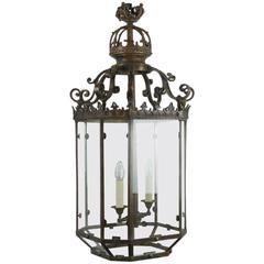 Rare 1837 Solid Brass Commemorative Gassier Lantern