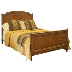Simple Walnut Wooden Bed WK74