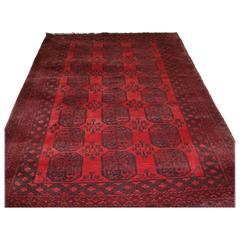 Old Afghan Village Rug of Traditional Ersari Design