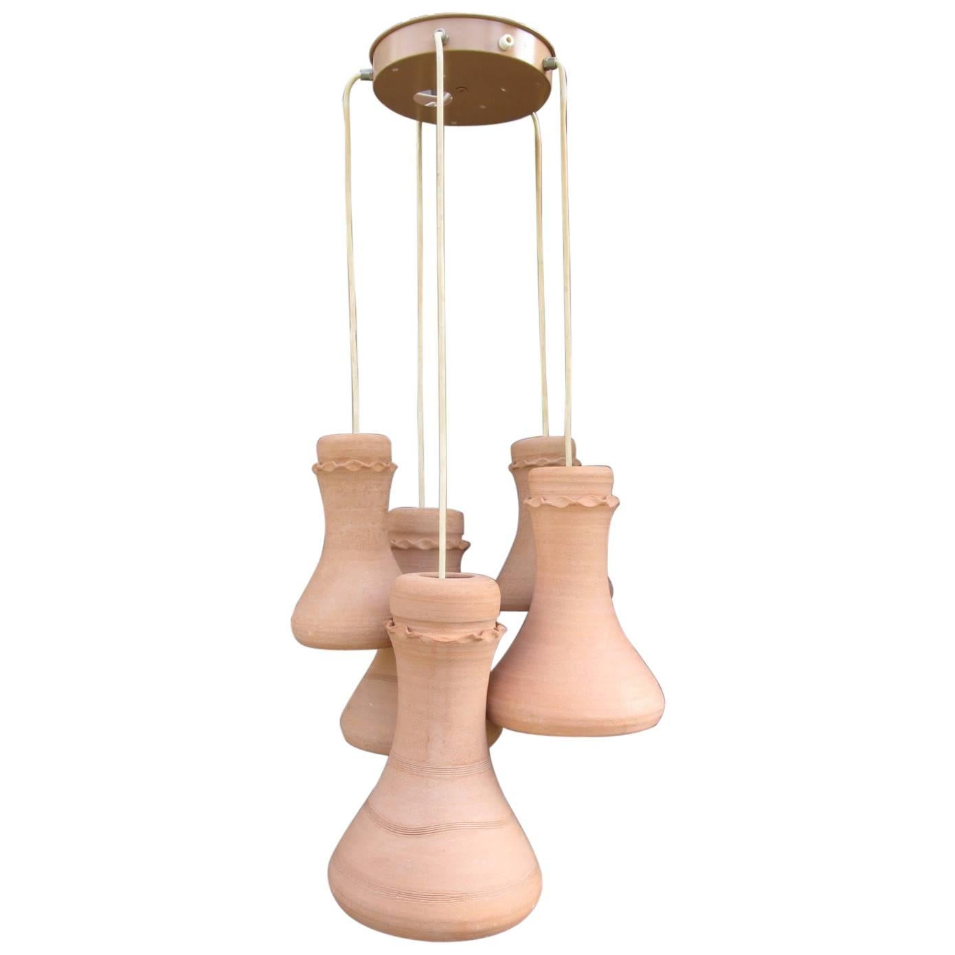 Terra Cotta Pendant, Timbrelites by Elie Eppstein