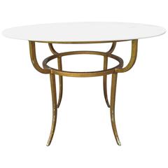 Hollywood Regency Style Marble Occasional Table