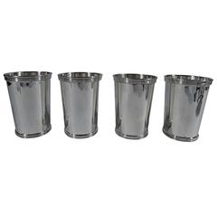 Set of Four American Sterling Silver Mint Julep Cups 7
