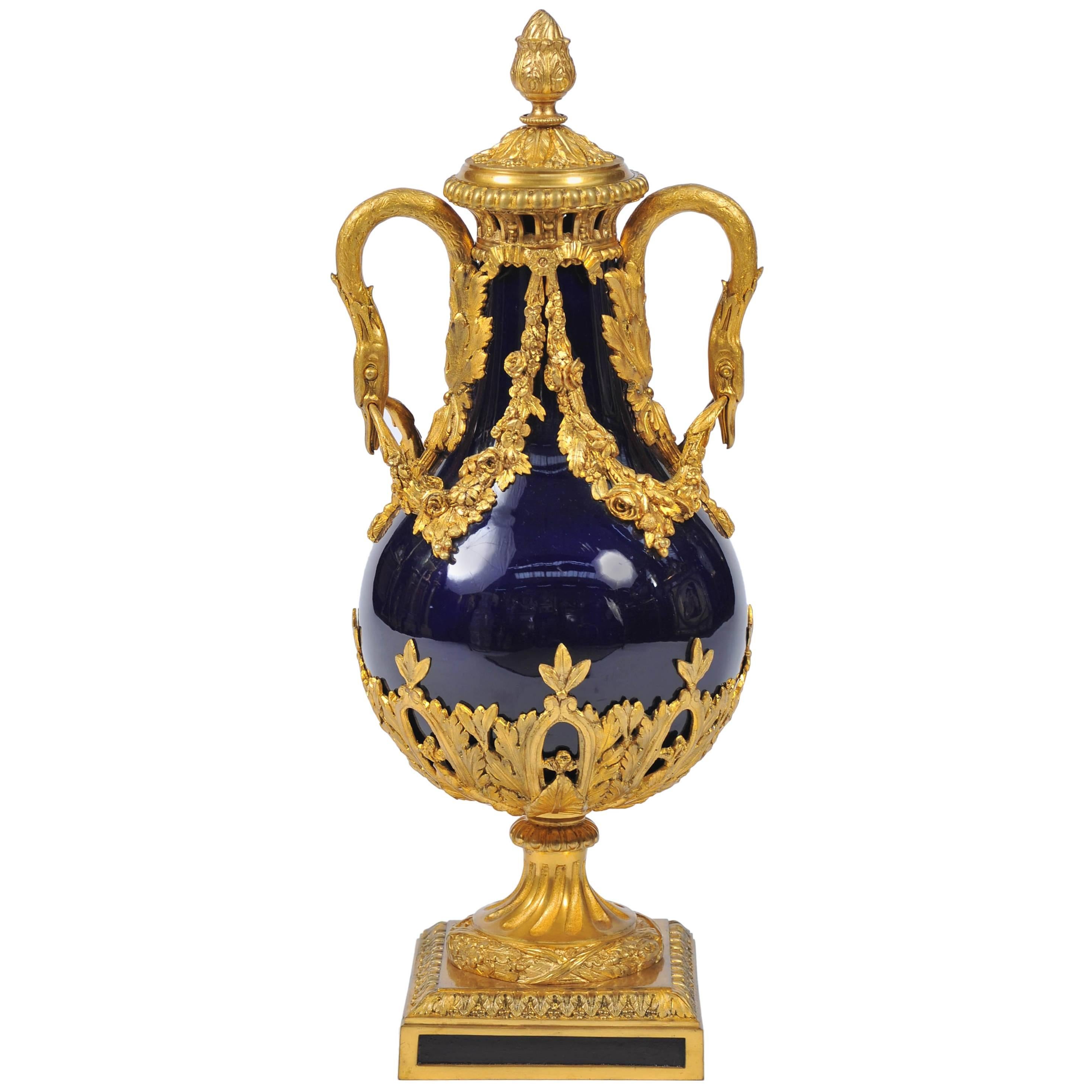 Classical Antique Lidded Vase