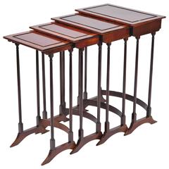 Nest of Four Antique Side Tables 1