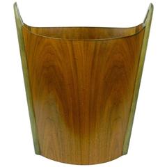 Scandinavian Modern Teak Wastebasket by Einer Barnes for P S Heggen