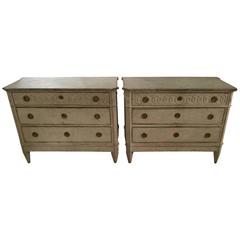 Pair of Swedish Gustavian Style Chests