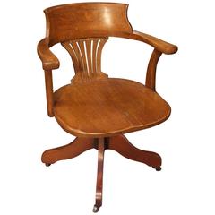 Oak Office Chair