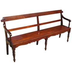 Regency Mahogany Hall Seat