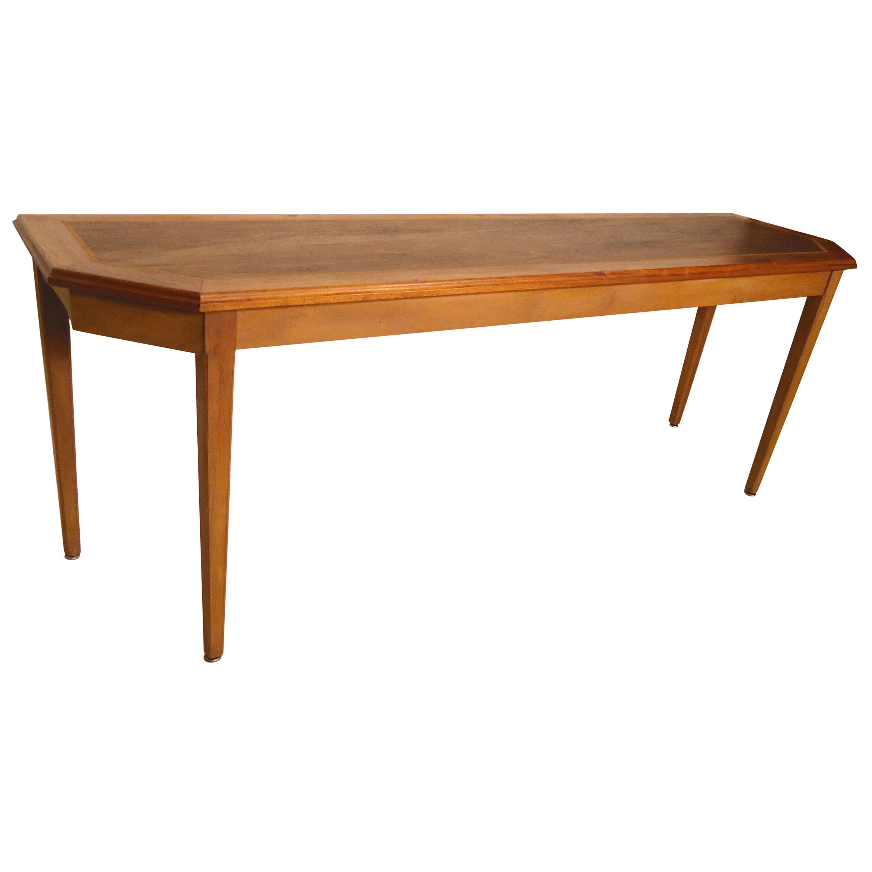 Long Console Table with Inlay Design