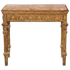 Early 19th Century Neoclassical Giltwood Console