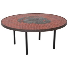 Rare Roger Capron Ceramic Cocktail Table