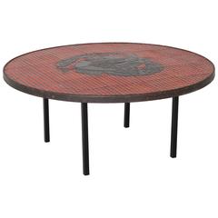 Rare Roger Capron Ceramic Cocktail Table 1