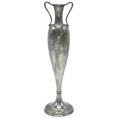 Vintage 1930s Tiffany & Co. Sterling Silver Trumpet Bud Vase