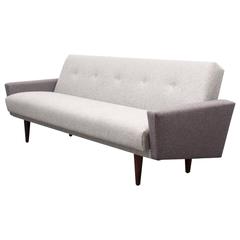 1960s Sofa with Folding Mechanism, New Upholstery