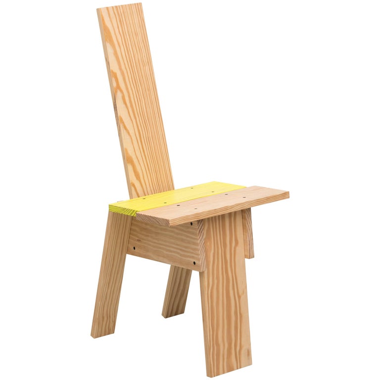 "Planka Amarillo" Chair by Michael Marriott For Sale