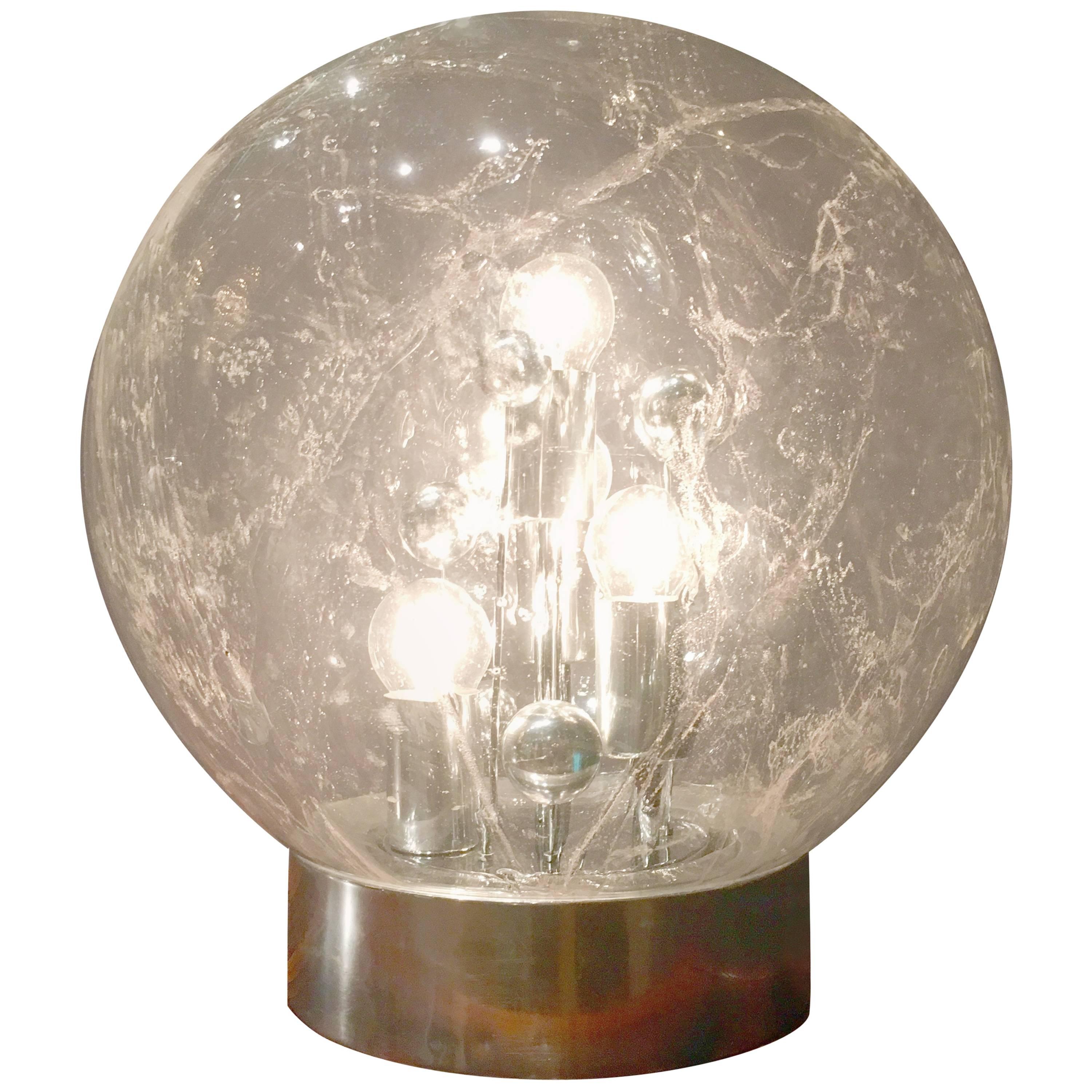 1970er Jahre mundgeblasene Glaskugel oder Globus von Doria