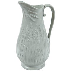 Antique Salt Glaze Stoneware Pitcher, circa 1860, Staffordshire, England