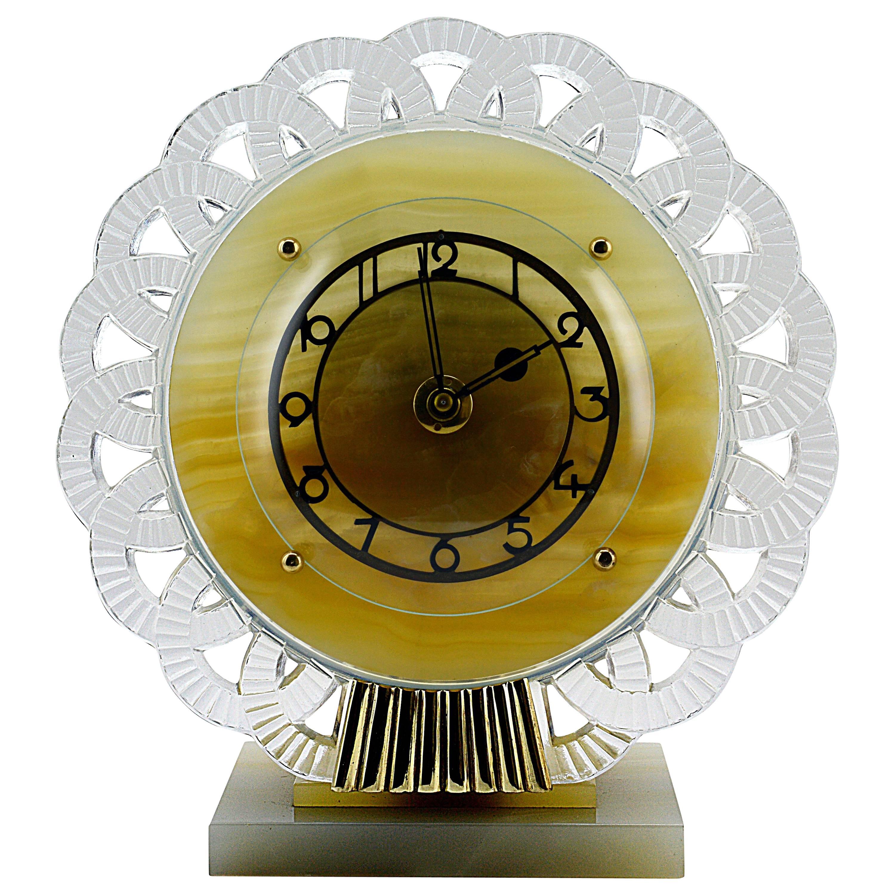 Bayard French Art Deco Clock, Late 1930