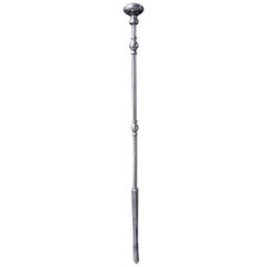 Georgian Polished Steel Fire Poker, Fireplace Poker, 18th Century