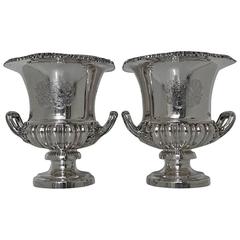 Antique Georgian Sterling Silver Pair of Wine Coolers Birmingham Matthew Boulton 5