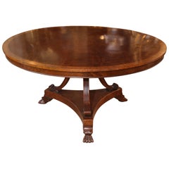 Regency Style Mahogany Dining Table or Center Table