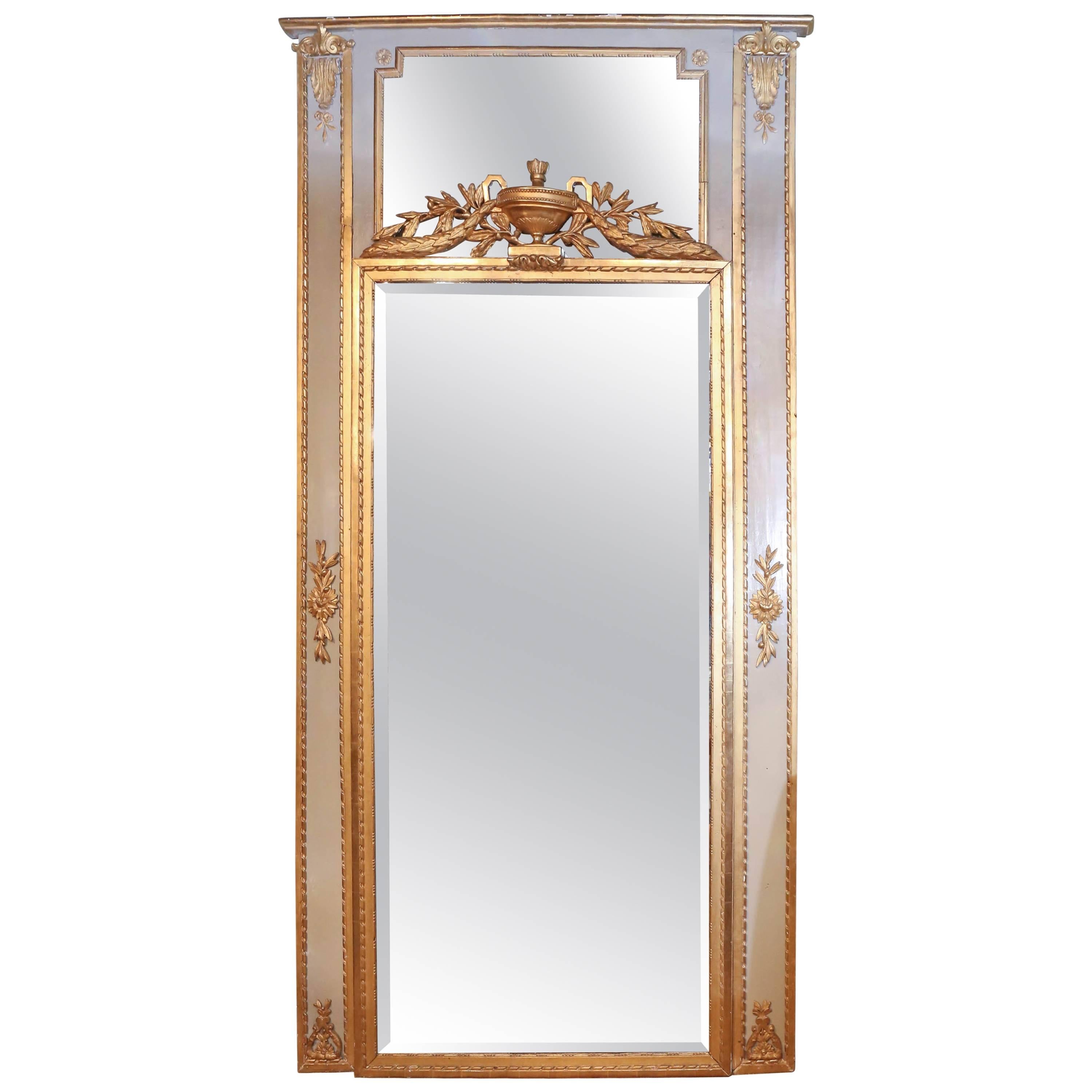 Venetian Hand-Painted Full Length Mirror For Sale at 1stDibs