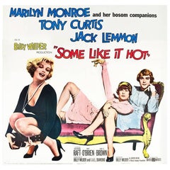 Vintage "Some Like It Hot" Film Poster, 1959