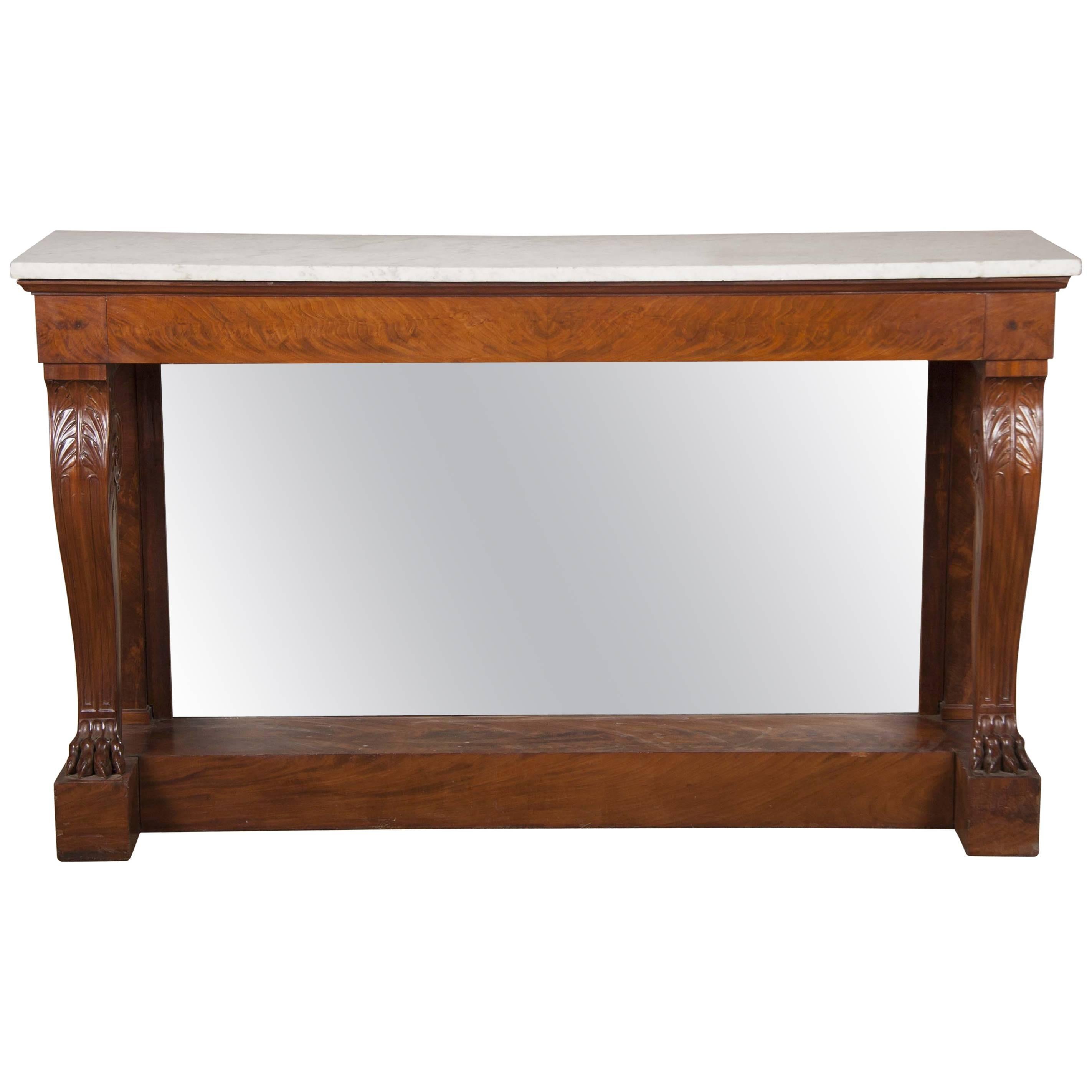 French Marble Top Console by Jacob