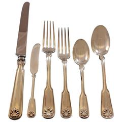 Shell and Thread by Tiffany Sterling Silver Flatware Set 12 Service Dinner 79 Pc 9