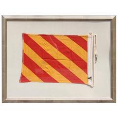 Framed Yacht "Y" Signal Flag 1