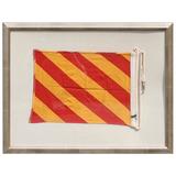 Framed Yacht "Y" Signal Flag