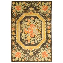 Besserabian Kilim Large Floral Motif, Mid 20th Century