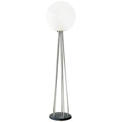 Chrome and Glass Ball Floor Lamp 4