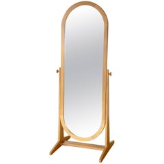 Pedersen & Hansen Teak Cheval Floor Mirror mit verstellbarer Position